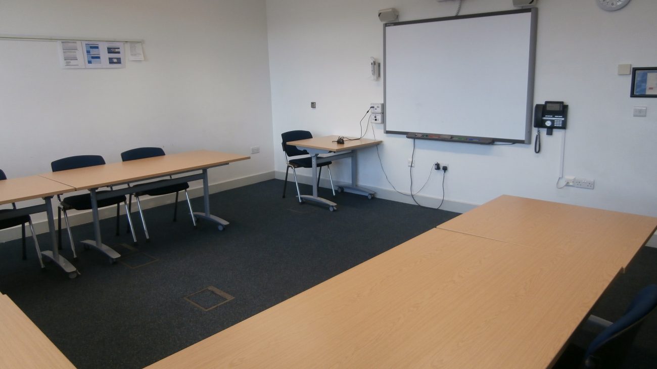 Meeting Room 7, maximum capacity of 20, hire starting from £24 per hour