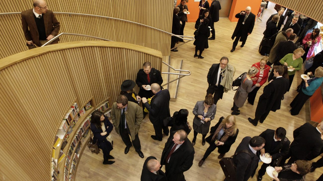 The stairwell at Canada Water Library. Photo Gary Black.