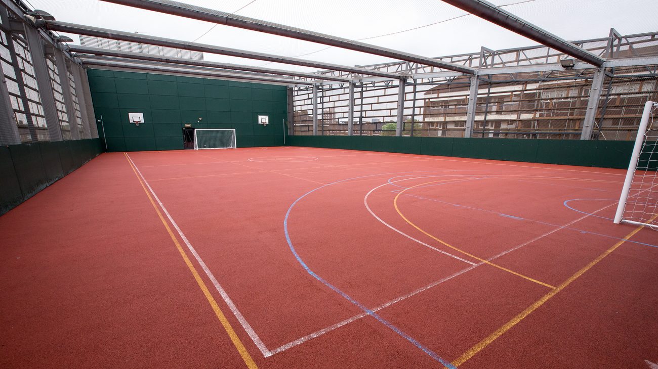 The rooftop Ballcourt at Deptford Lounge. Photo Roswitha Chesher.