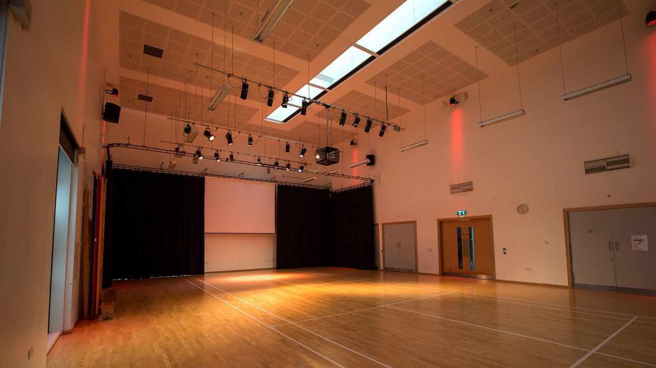 The Main Hall at Deptford Lounge. Photo Roswitha Chesher.