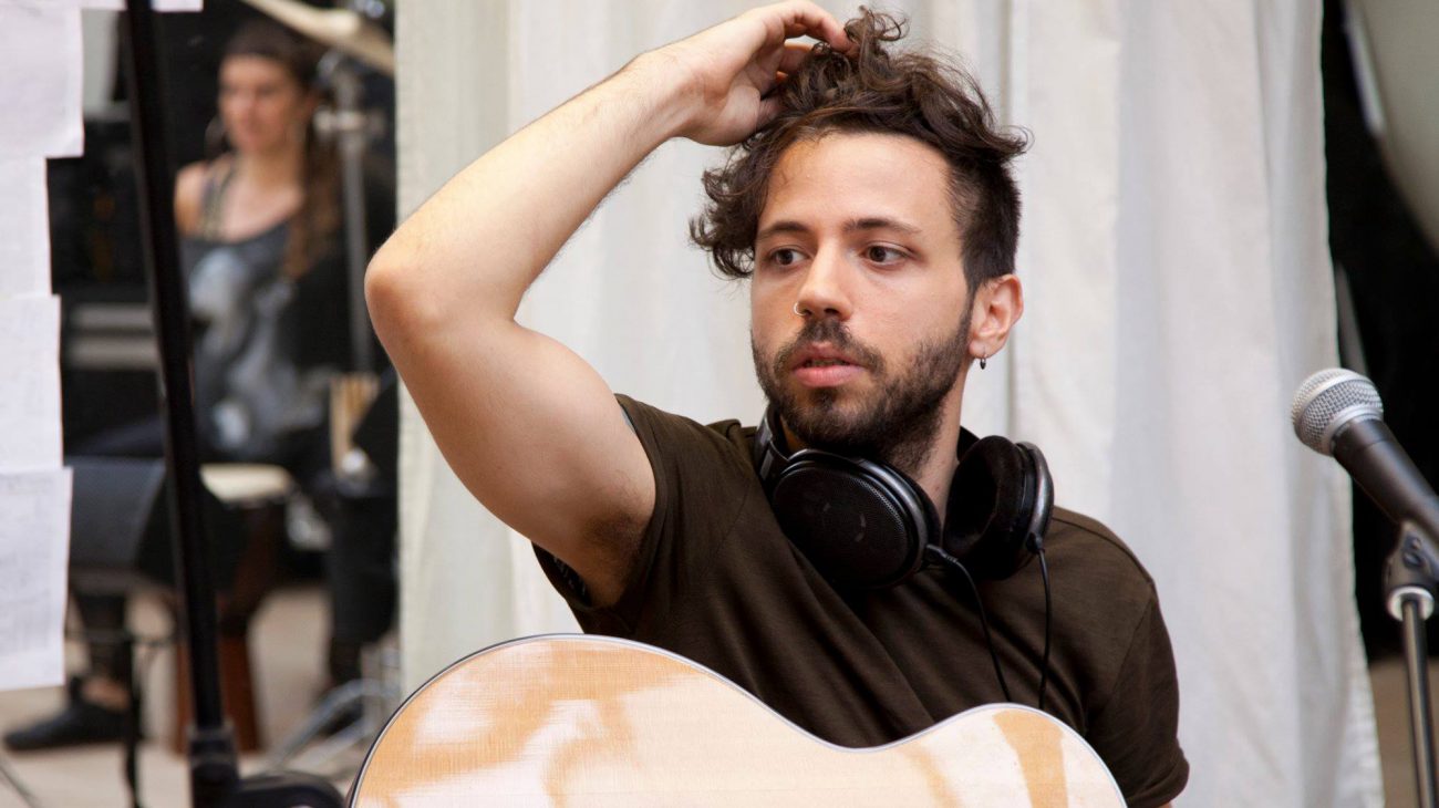 Asaf Zohar, Dennis of Penge rehearsals. Photo by Holly Revell.