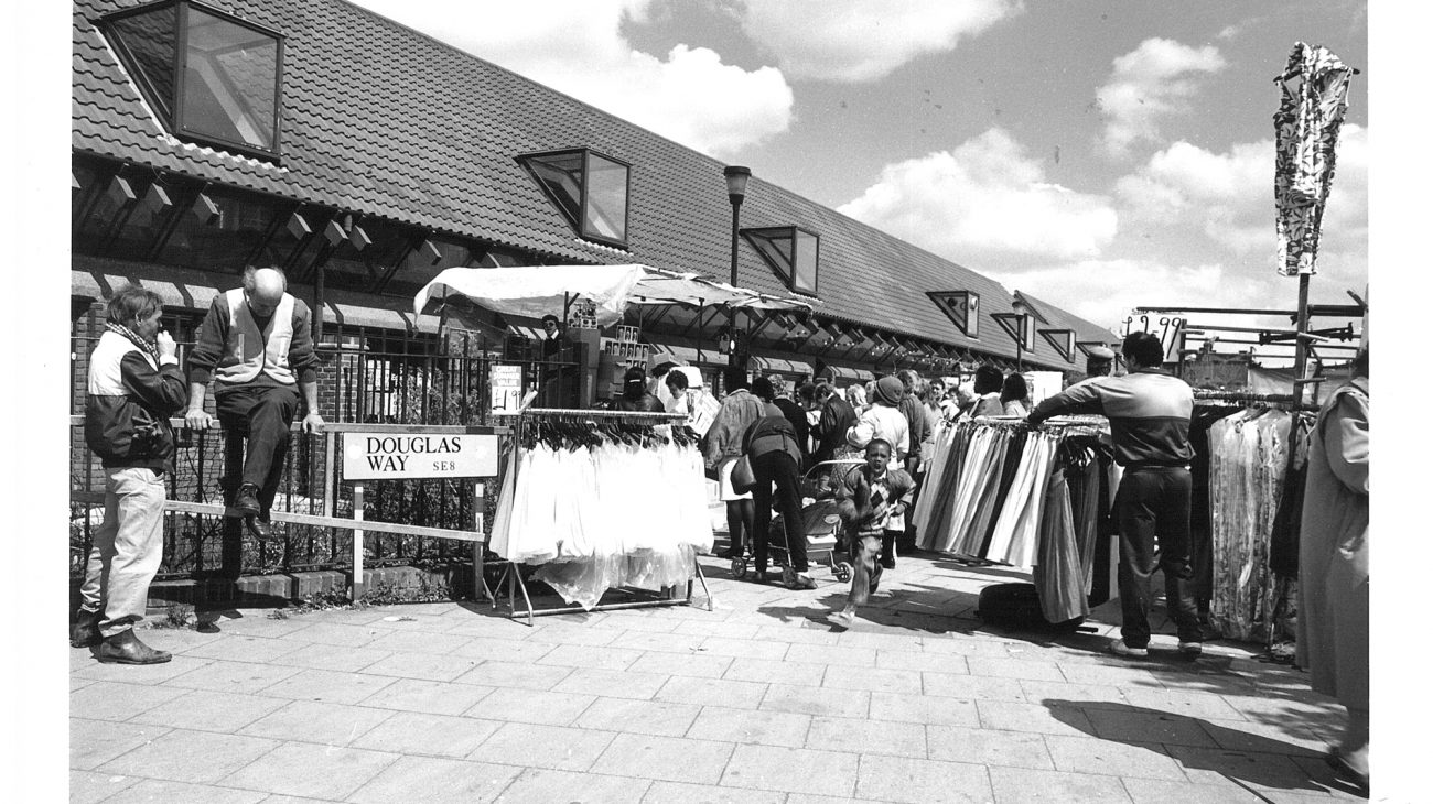 Deptford market on Douglas Way circa. 1982. 