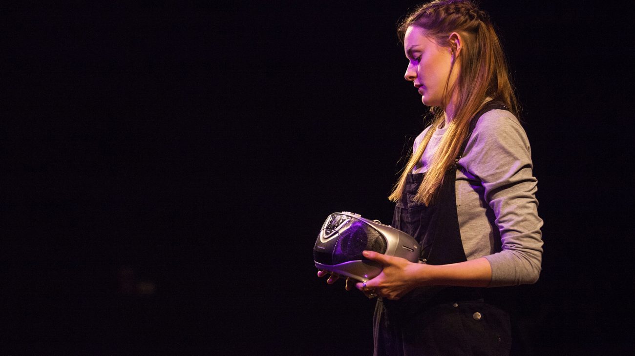 Cecilia Knapp performing Finding Home at The Last Word, the Roundhouse