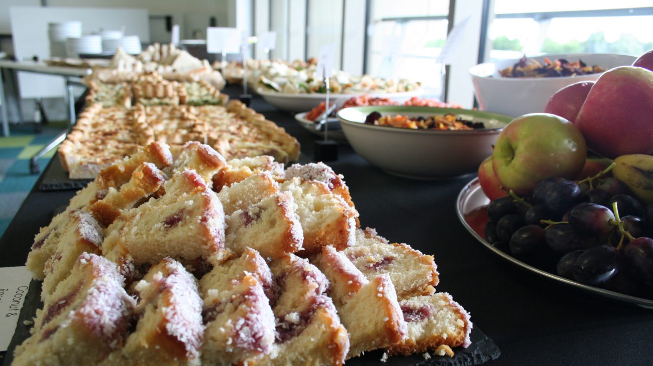 Catering selection at Canada Water Library.