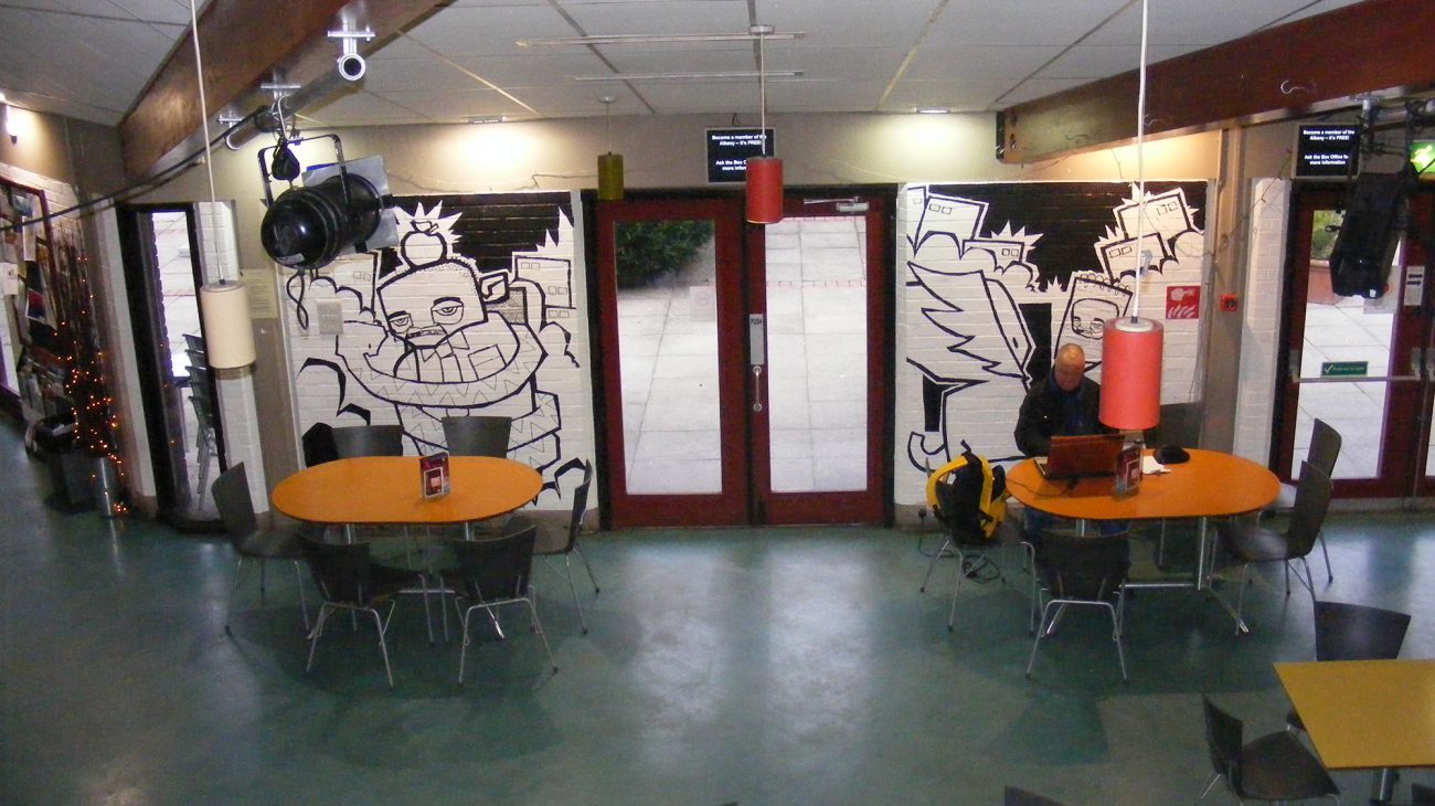 Goonism Exhibition in the Albany café in 2009