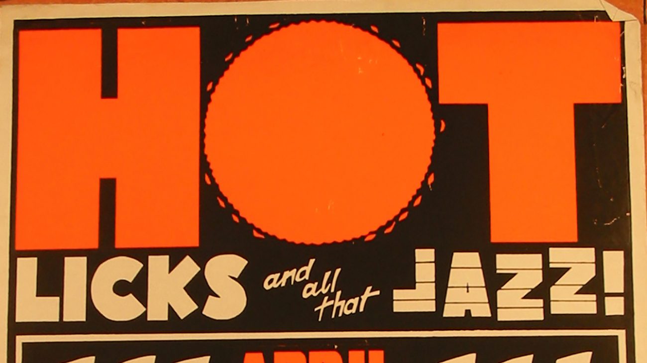 Poster for Hot Licks and all that Jazz the Albany Empire.