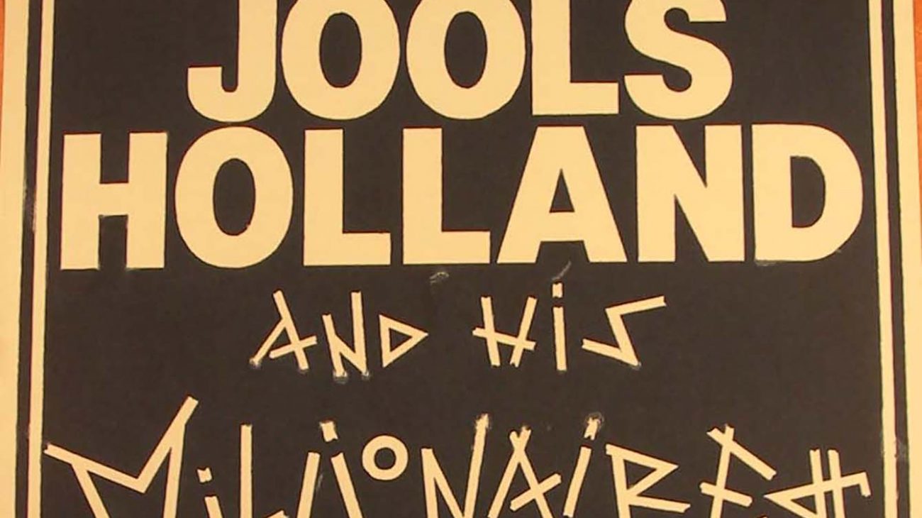 Vintage poster for Jools Holland and his Millionaires at the Albany Empire.