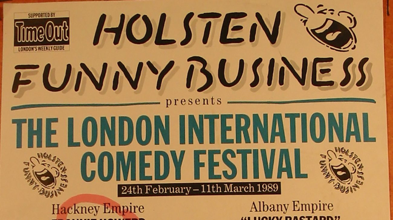 Comedy festival poster for a mixed bill night at the Albany Empire and Hackney Empire.