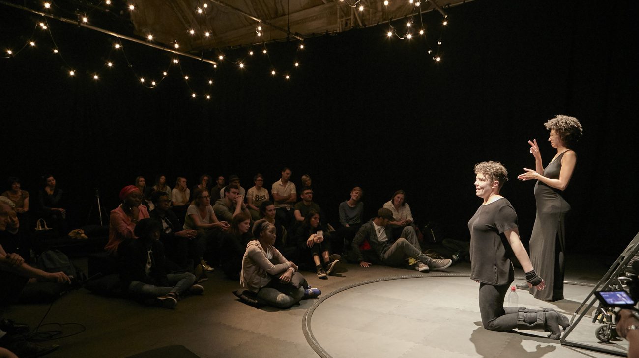Production image, Not I. Photo by James Lyndsay.