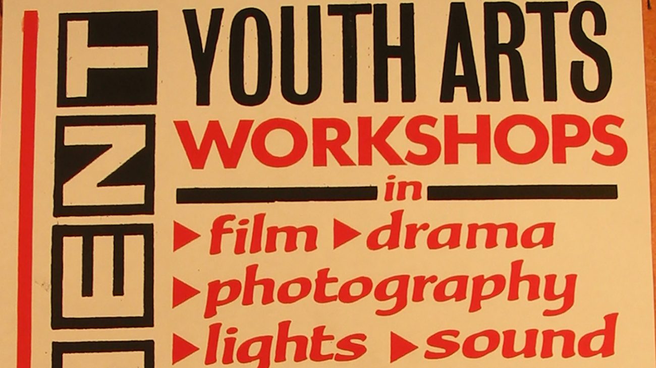 Poster for 'youth workshops' at the Albany Empire.