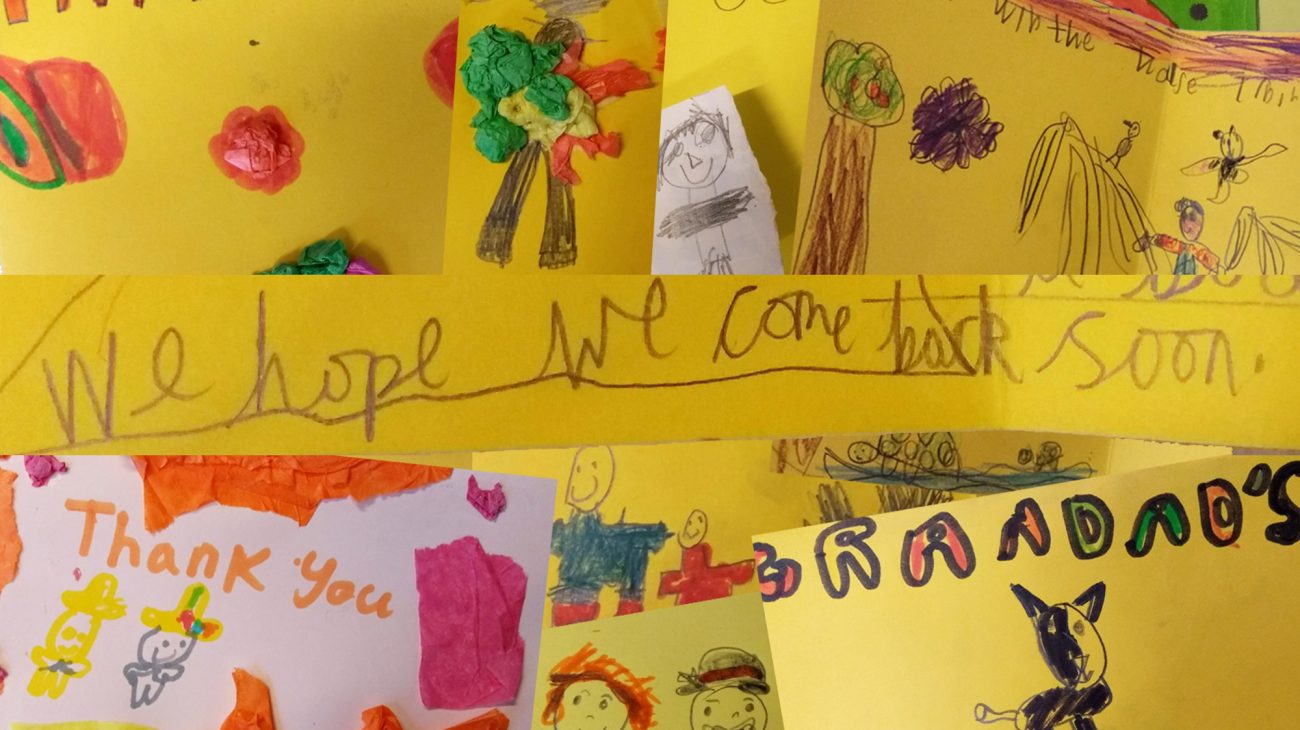 Thank you cards from some of the children who've benefitted to our partners, donors and sponsors.