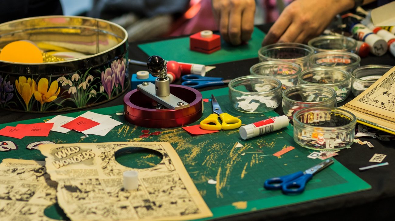 Craft activity at Winter Spectacular at Deptford Lounge in 2016.