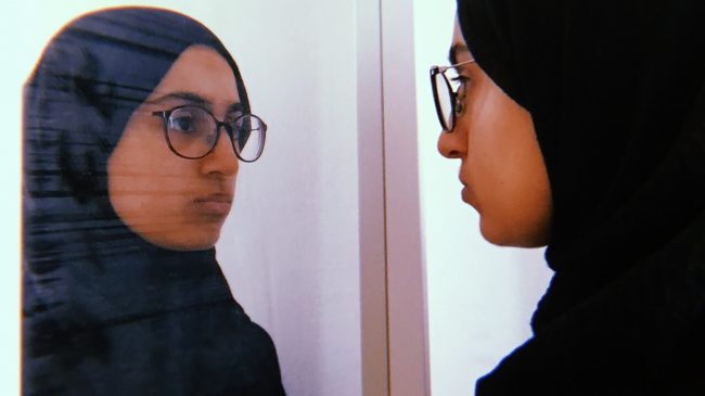 Muslim Women&#8217;s Self-Portrait Painting