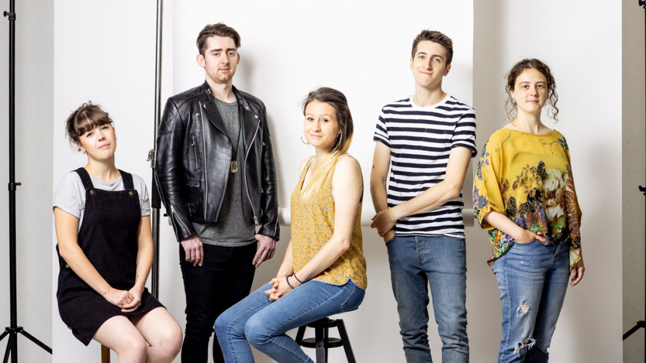 Jess Green and the band. Photo by Scott Choucino.