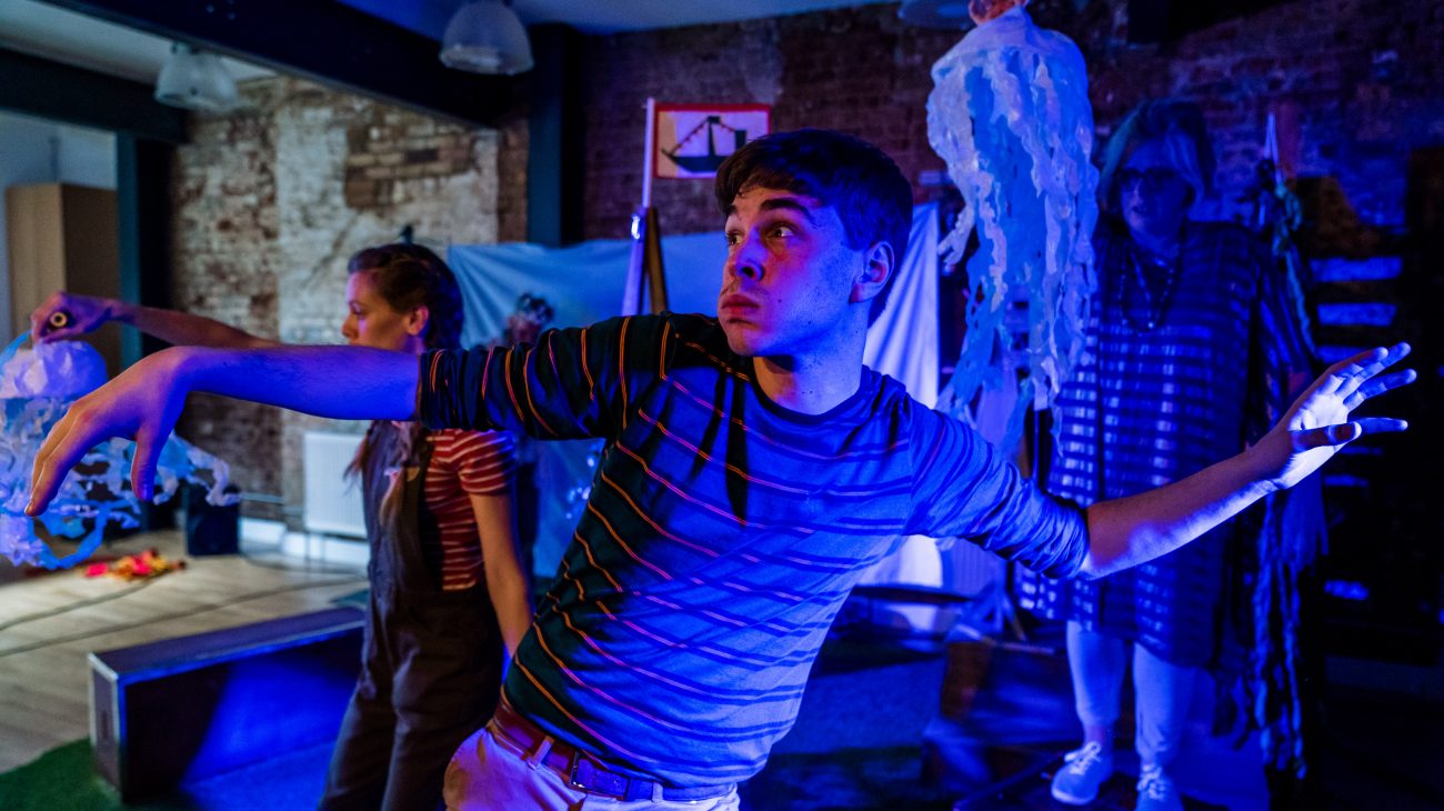 Photo by Alex Brenner. Production image from The Green Ship.