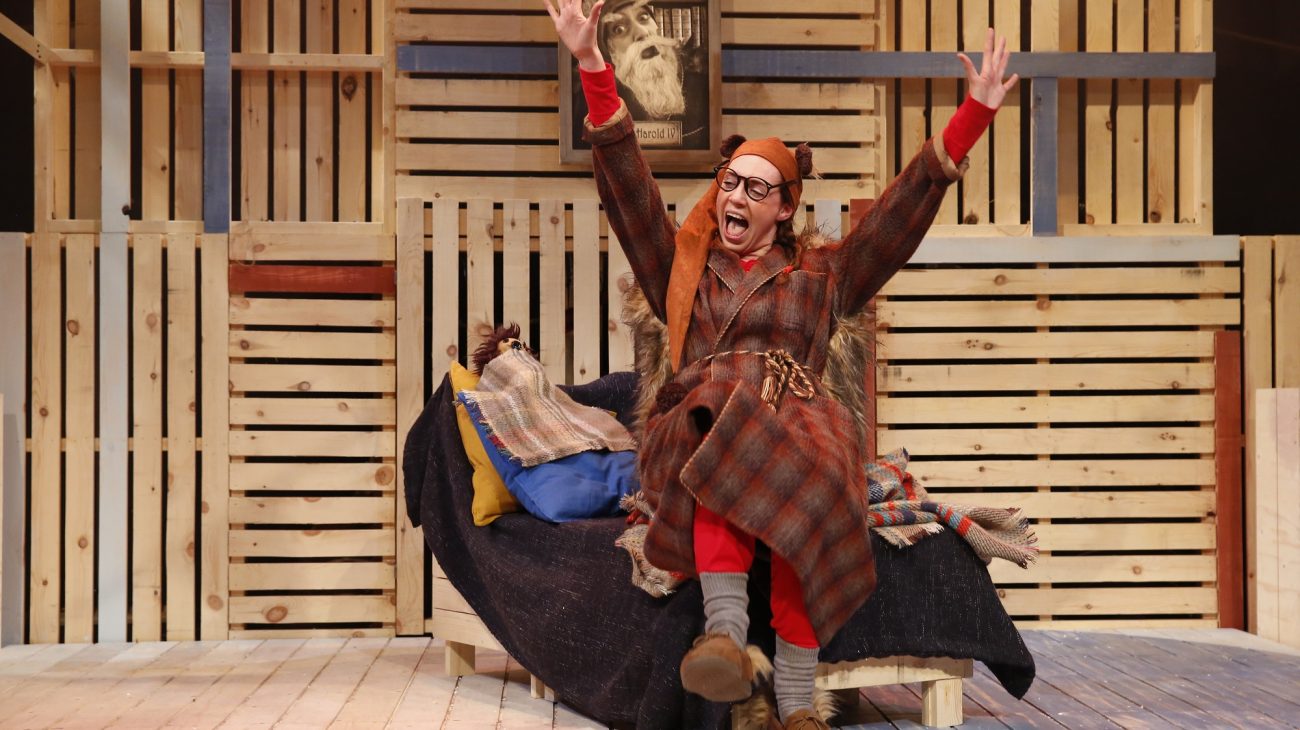 Photo by Luke MacGregor. Production image from Humbug the Hedgehog.