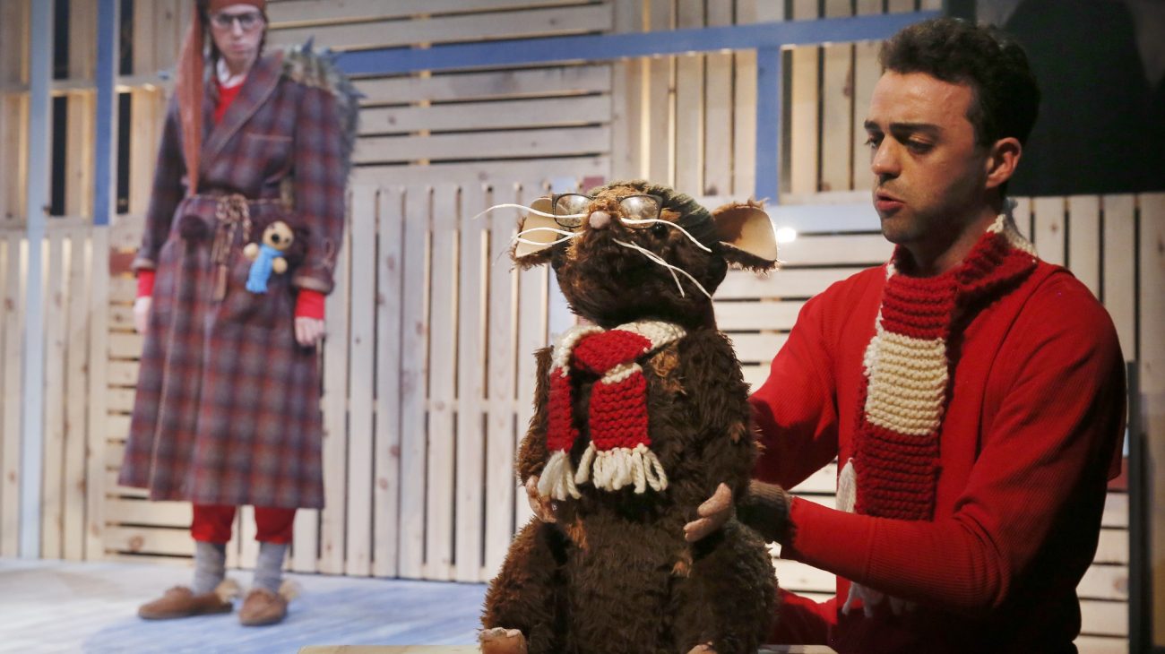 Photo by Luke MacGregor. Production image from Humbug the Hedgehog.