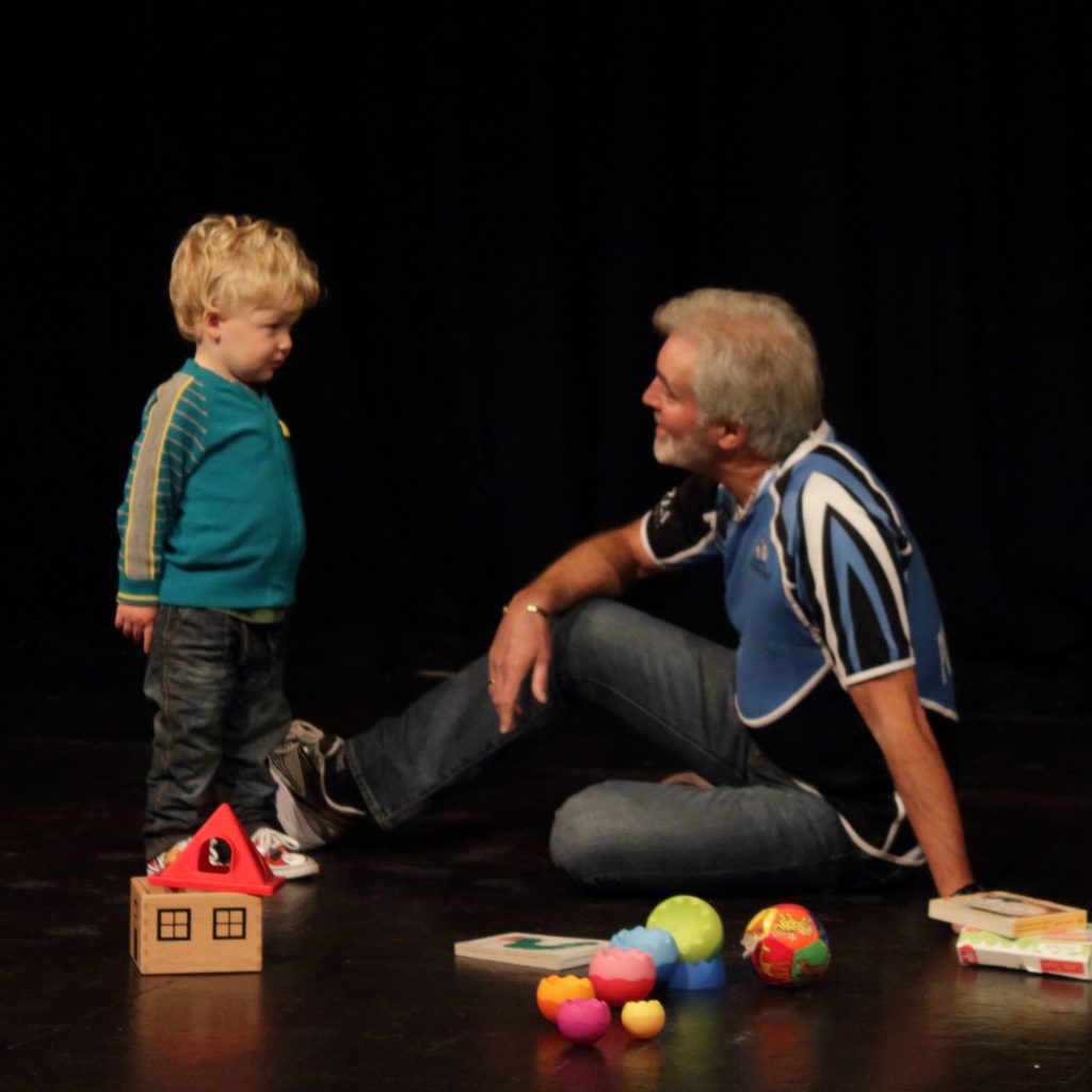 A grandson and his young grandson