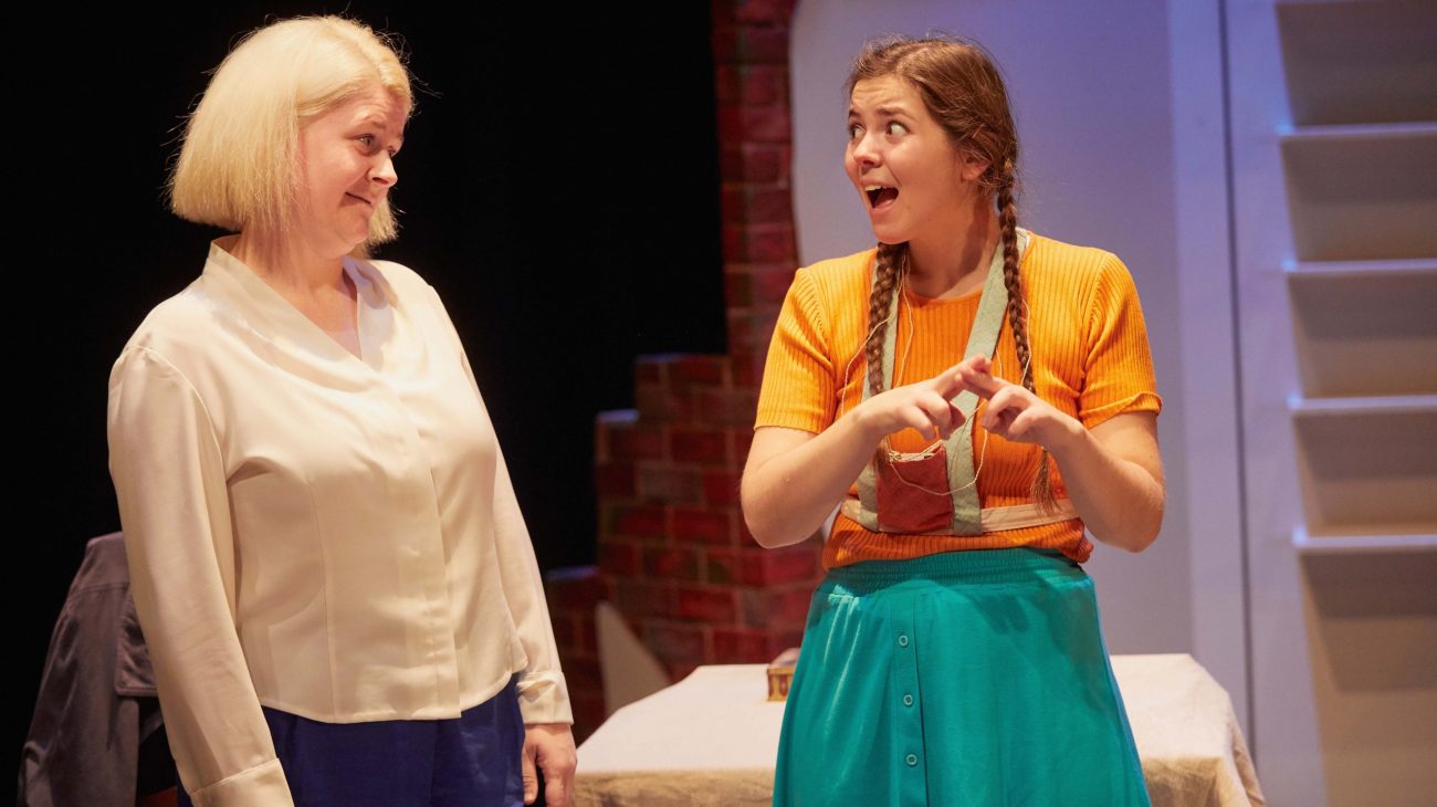 EJ Raymond and Lisa Kelly in My Mother Said I Never Should. Photo by Mark Douet.