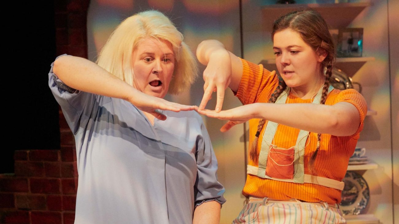 EJ Raymond and Lisa Kelly in My Mother Said I Never Should. Photo by Mark Douet.