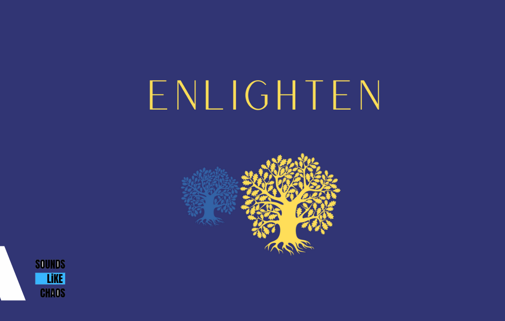 Enlighten image with logo